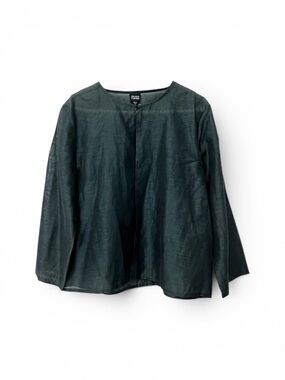 Eileen Fisher Lightweight Long Sleeve Linen Open Jacket Women’s Size Small